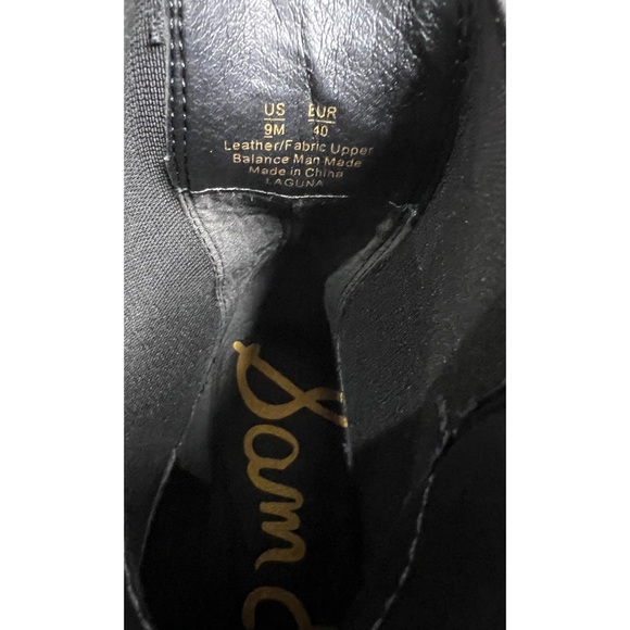 Sam Edelman Laguna Chelsea Boot Black Lug Sole Size 9 - Picture 7 of 8